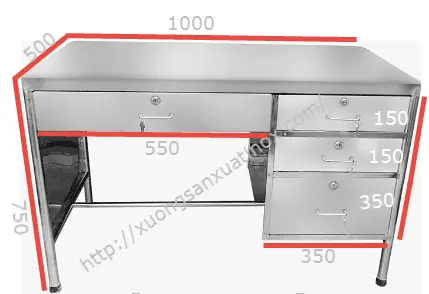 Bàn Làm Việc Bằng Inox