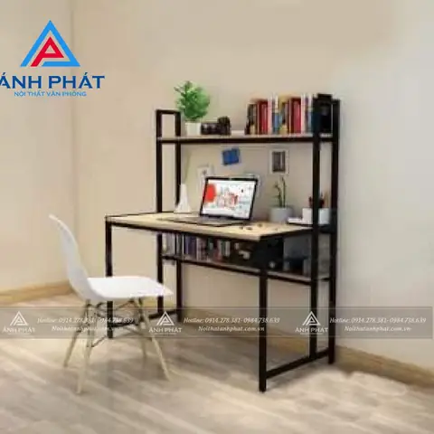 Bàn Làm Việc Liền Giá Sách Giá Rẻ