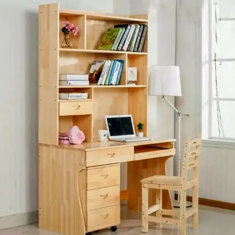 Bàn Làm Việc Liền Giá Sách Giá Rẻ