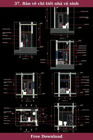 Bản Vẽ Cad Nhà Vệ Sinh Gia Đình