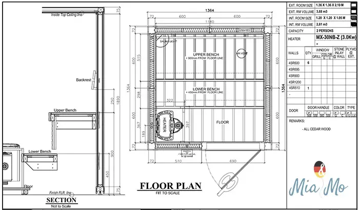 Bản Vẽ Cad Phòng Xông Hơi