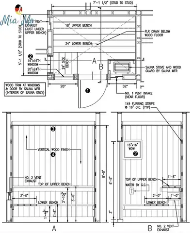 Bản Vẽ Cad Phòng Xông Hơi