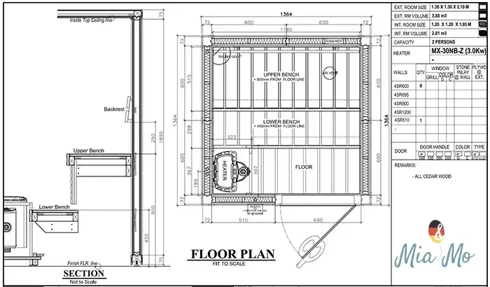 Bản Vẽ Cad Phòng Xông Hơi