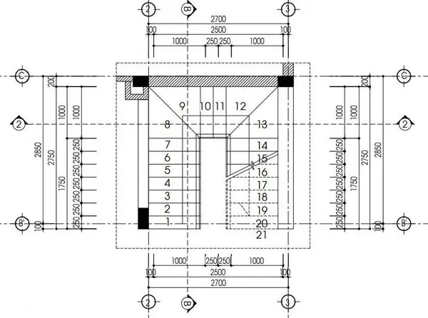 Bản Vẽ Cầu Thang Nhà Ống