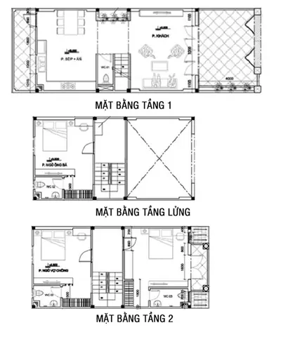 Bản Vẽ Nhà 1 Lầu 1 Trệt