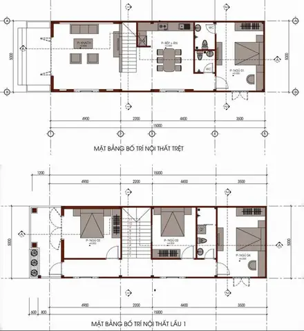 Bản Vẽ Nhà 5 Tầng