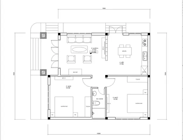 Bản Vẽ Nhà Cấp 4 50m2