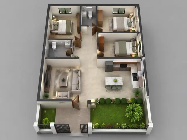 Bản Vẽ Nhà Cấp 4 8x10m