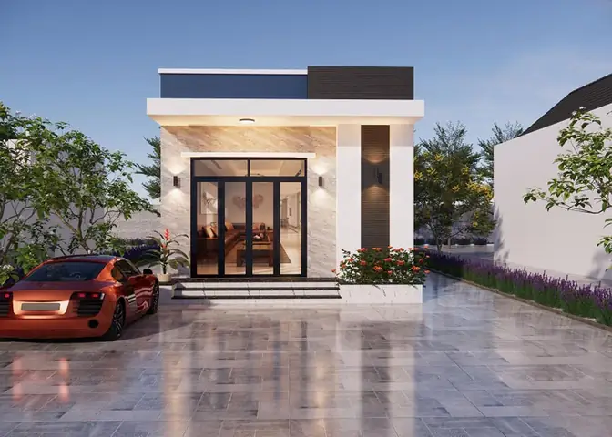 Bản Vẽ Nhà Cấp 4 Mái Thái 300 Triệu