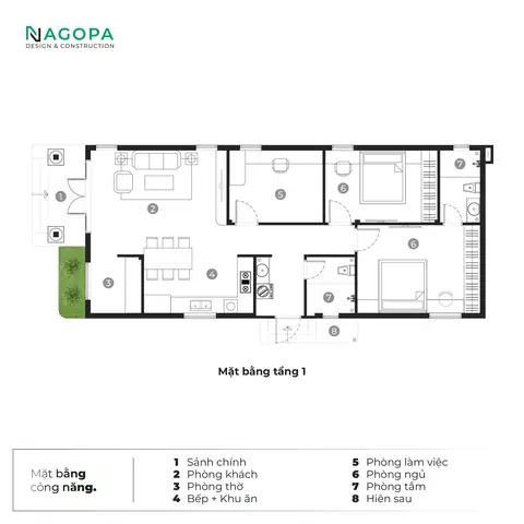 Bản Vẽ Nhà Cấp 4 Ngang 7m
