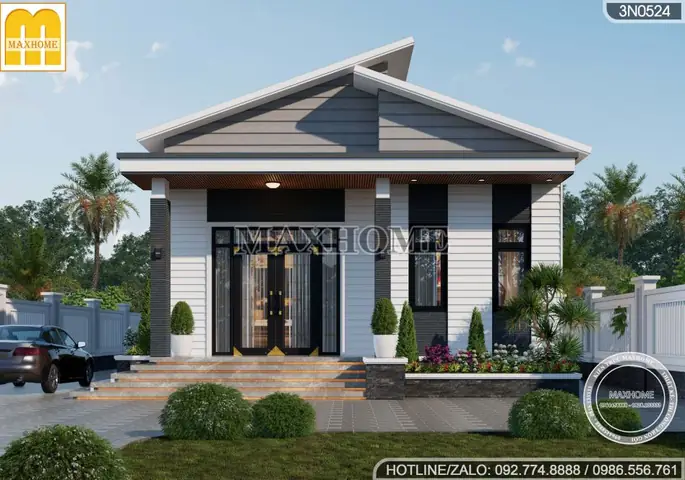 Bản Vẽ Nhà Mái Lệch