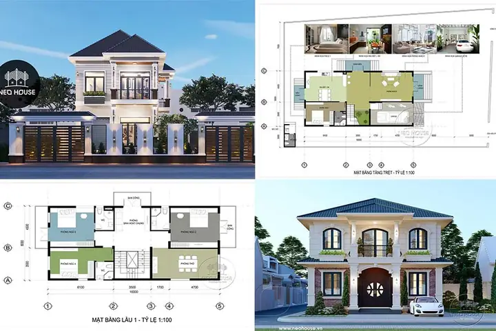 Bản Vẽ Thiết Kế Biệt Thự