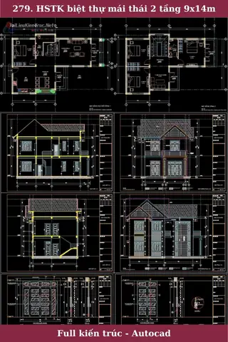 Bản Vẽ Thiết Kế Biệt Thự