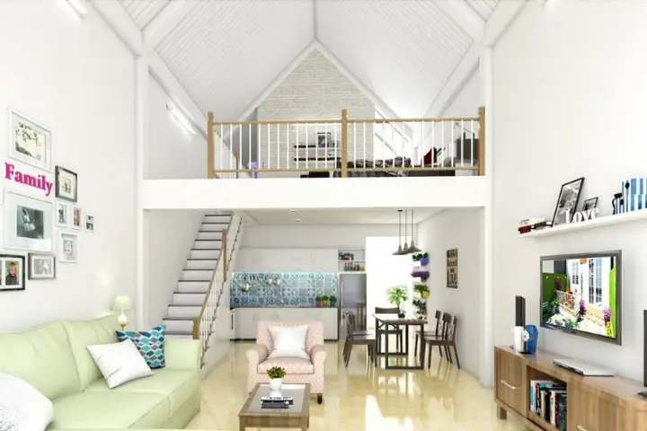 Bản Vẽ Thiết Kế Nhà Cấp 4 Có Gác Lửng