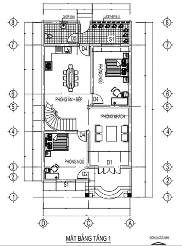 Bản Vẽ Xây Dựng Nhà 2 Tầng