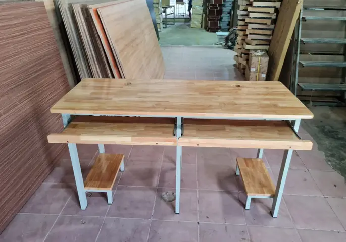 Bàn Vi Tính Gỗ Ghép