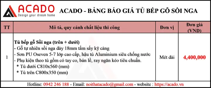 Báo Giá Trần Gỗ Sồi Nga