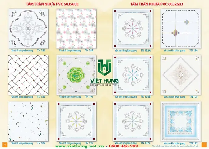Báo Giá Trần Nhựa 600x600