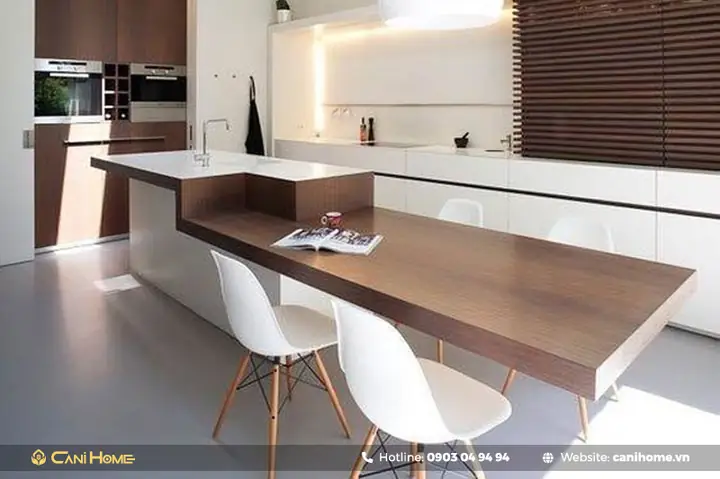 Bếp Kết Hợp Bàn Ăn