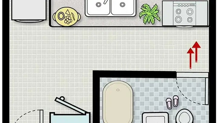 Bếp Tọa Đông Nam Hướng Tây Bắc