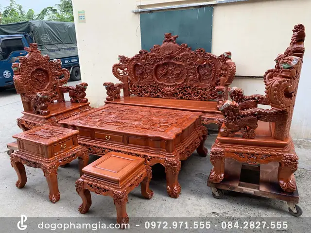 Bộ Bàn Ghế Gỗ 6 Món