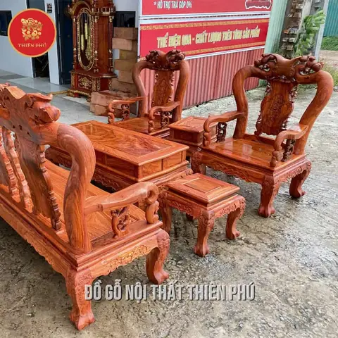 Bộ Bàn Ghế Gỗ 6 Món