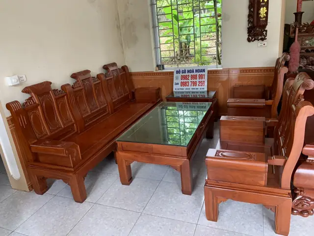 Bộ Bàn Ghế Gỗ 6 Món