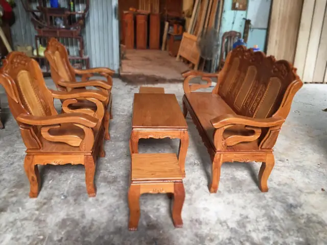 Bộ Bàn Ghế Gỗ Căm Xe Giá Bao Nhiêu