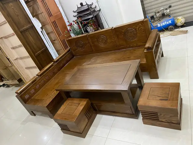 Bộ Bàn Ghế Phòng Khách Bằng Gỗ