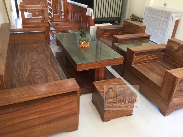 Bộ Bàn Ghế Phòng Khách Bằng Gỗ
