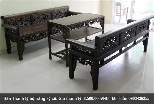 Bộ Bàn Ghế Trường Kỷ Cũ