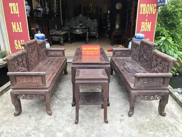 Bộ Bàn Ghế Trường Kỷ Cũ