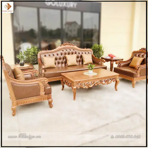 Bộ Bàn Khách Bằng Gỗ