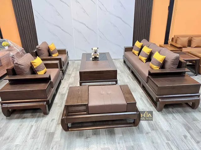 Bộ Bàn Khách Bằng Gỗ