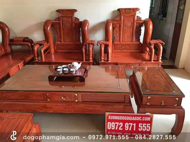 Bộ Bàn Khách Bằng Gỗ
