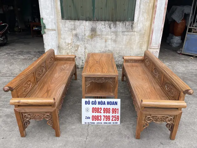 Bộ Ghế Trường Kỷ Gỗ Gụ
