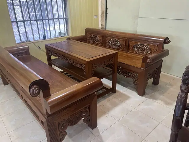 Bộ Ghế Trường Kỷ Gỗ Gụ