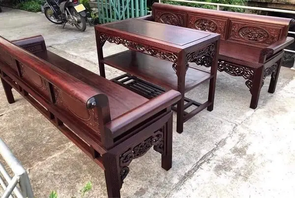 Bộ Ghế Trường Kỷ Gỗ Gụ