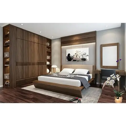 Bộ Giường Tủ Gỗ Hương