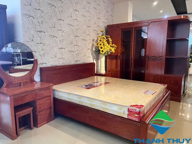 Bộ Giường Tủ Gỗ Hương