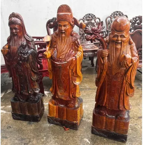 Bộ Tam Đa Gỗ Cẩm Lai