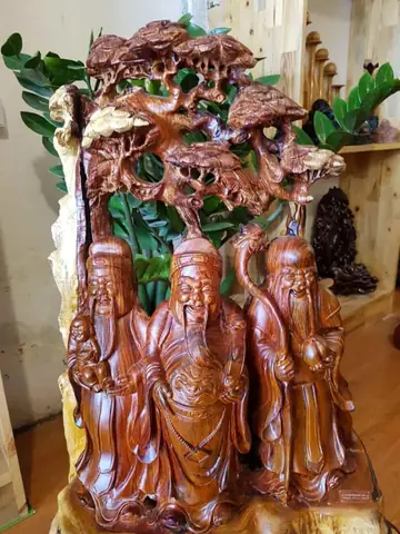 Bộ Tam Đa Gỗ Cẩm Lai