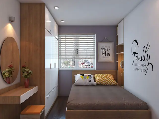 Bố Trí Phòng Ngủ Hẹp Dài