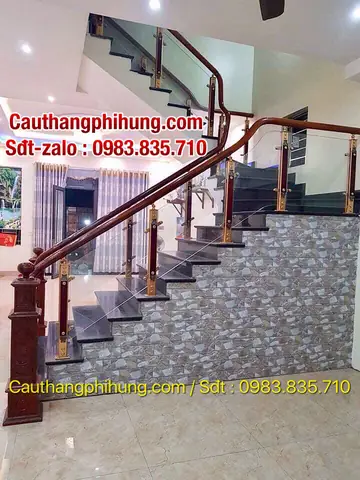 Các Mẫu Cầu Thang Kính Đẹp