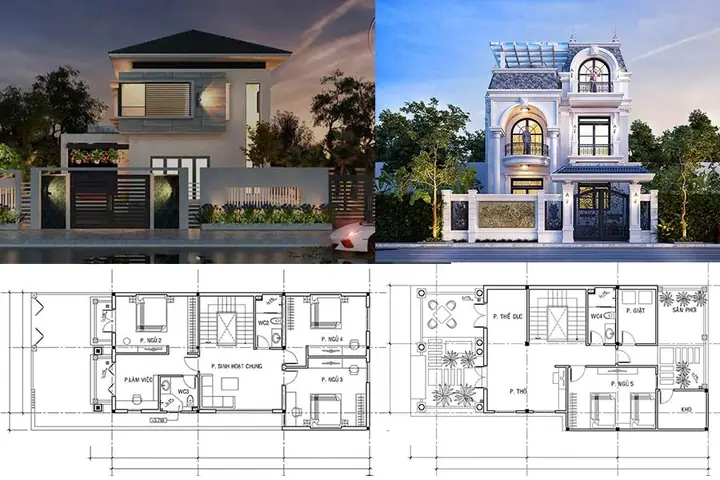 Các Mẫu Nhà Đẹp 2 Tầng 90m2