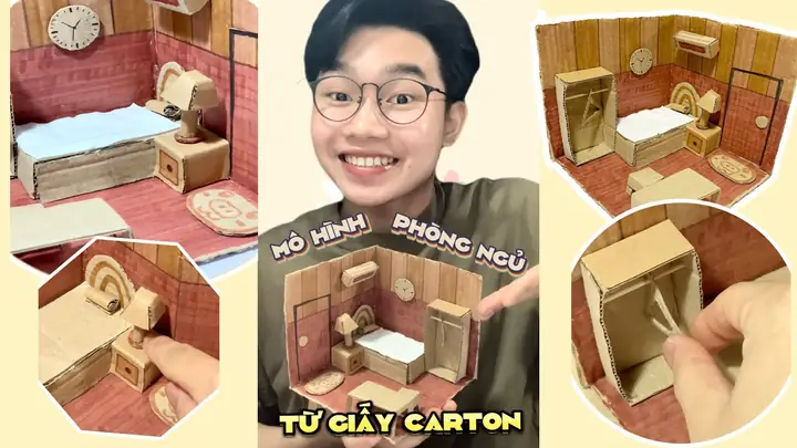 Cách Làm Mô Hình Phòng Ngủ Bằng Giấy