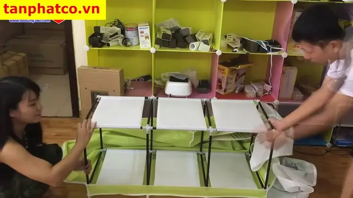 Cách Lắp Tủ Vải 3 Ngăn