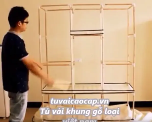 Cách Lắp Tủ Vải 3 Ngăn