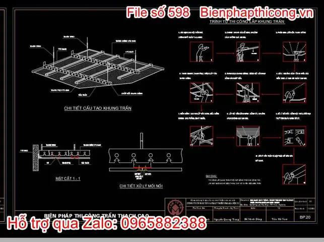 Cách Thi Công Trần Thạch Cao