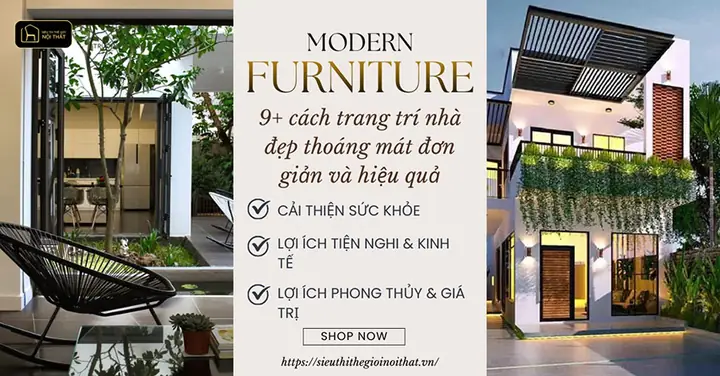 Cách Trang Trí Nhà Đẹp Thoáng Mát